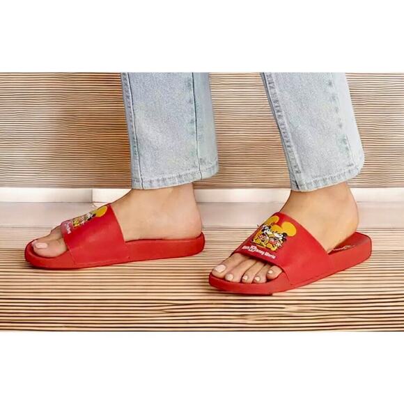 New With Tags Coach C8740 Disney X Mickey Minnie Sport Slide Shoes Size 8B - Picture 7 of 7